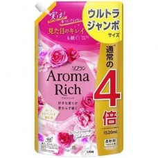 LION 獅王 AROMA RICH 衣物香氛柔順劑 (Catherine) 補充裝 1520ml 玫瑰和牡丹花香 162-1512 